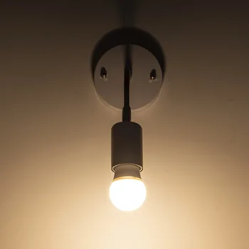 Ajustable LED lámpara de Pared, lámpara de 5W Dormitorio Moderno de Lectura de Cabecera Libro de Estudio de la Lámpara, Negro, blanco Oro Plata Cuerpo de Luz de la manguera de luz de pared
