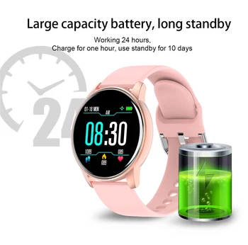 LIGE Nuevo Deportivo de damas Reloj Inteligente de los Hombres Y Mujeres de Fitness tracker Corazón RateBlood Función de Presión Smartwatch Para Android iPhone