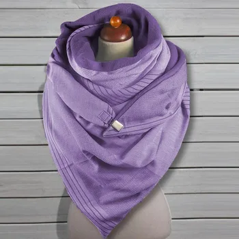 2020 Invierno de la bufanda de las Mujeres de Impresión Bufanda de Moda Retro Mujer Multi-Propósito Chal Botón Bufanda Caliente de lujo chal bufandas шарф
