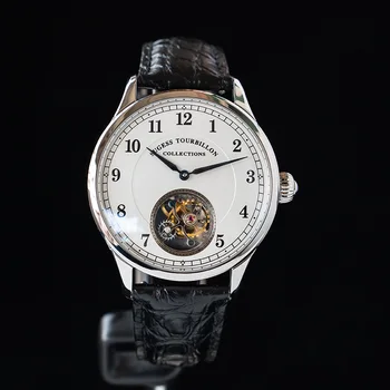 Auténtico Torbellino de los Hombres Reloj de Sugess gaviota movimiento ST8000 mecánico reloj de Plata de relojes de pulsera 2 x Banda de Cuero 2020