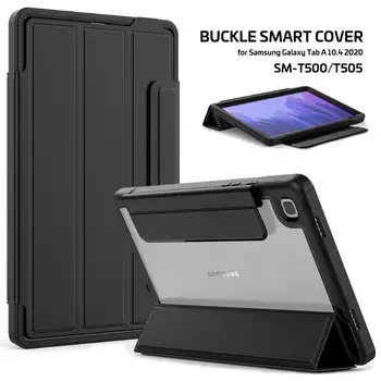 Nueva caja de la Tableta De Samsung Galaxy Tab A7 2020 SM-T500 SM-T505 de 10,4 pulgadas 2020 Smart Flip Tapa Protectora Soporte de Shell Funda+Lápiz