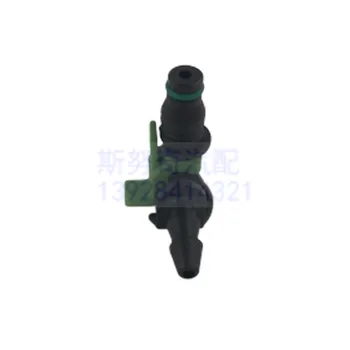 Tamaño pequeño diesel inyector tubo de retorno de plástico verde/negro color del conector de plástico 5pcs mucho