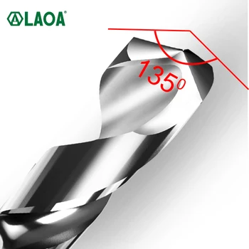 LAOA 10pcs HCS Brocas para Metal de 2,6-4,5 mm Vástago derecho Brocas de los Taladros Eléctricos Partes de Metal Proceso de