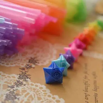 600pcs/mucho de la Suerte de Plástico Estrella que Deseen Estrellas de Paja Artículo Origami Plegado de Papel Multicolor Pajitas de BRICOLAJE, Artesanías de Papel Material