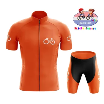 2021 España Nuevo Bebé Transpirable Niños Jersey De Ciclismo Conjunto De Cortos Fluorescente De Color Rosa A Los Niños De La Bicicleta De Ropa De Niños De Verano De Las Niñas De Bicicletas
